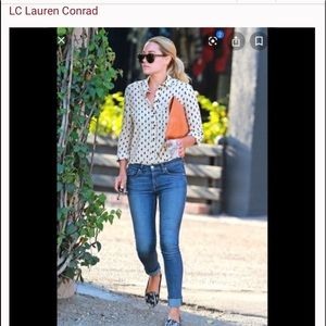 LC Conrad cat whisker skinny jeans